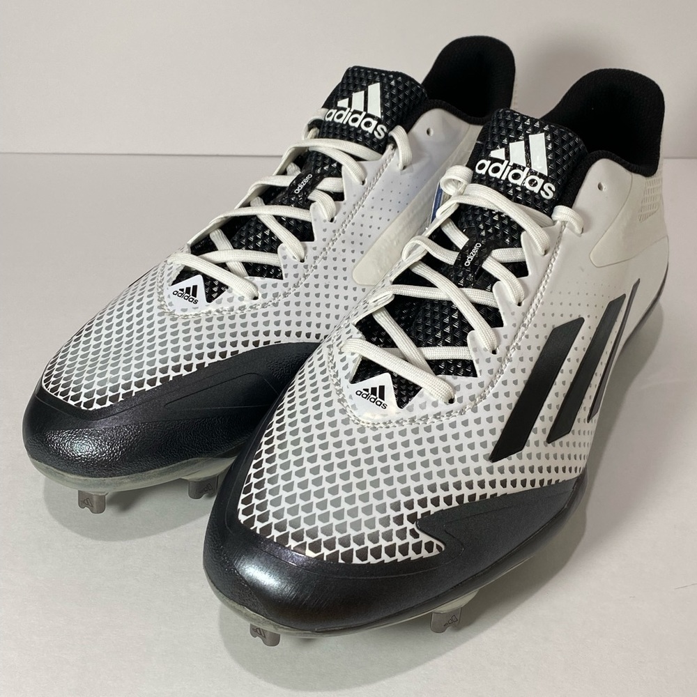 Adidas Afterburner 2.0 Mens Baseball Cleats White & Black Size 13 Dead Stock New